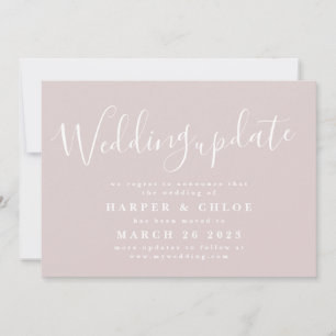 Wedding update Wijziging datum uitstel Save The Date