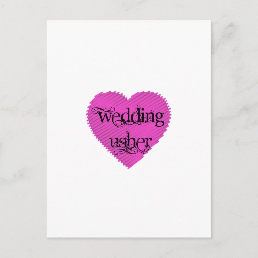 Wedding Usher Briefkaart (Voorkant)