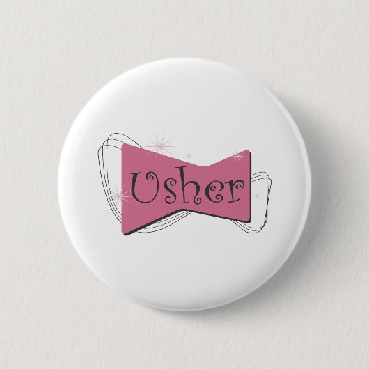 Wedding Usher Button (Voorkant)