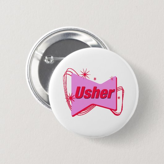 Wedding Usher Button (Voorkant /achterkant)