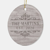 Wedding Vast Pas getrouwd Keramisch Ornament (Links)