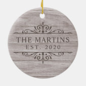 Wedding Vast Pas getrouwd Keramisch Ornament (Achterkant)