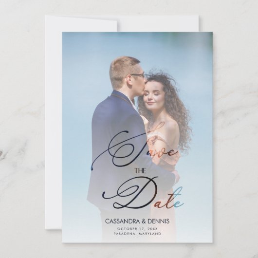 Wedding Vellum Transparency Effect Photo Script (Voorkant)