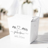 Wedding Verloving Heart de heer Mrs. Persoonlijke Bedankdoosjes