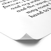 Wedding Vows Black Ampersand, gelukkig altijd na Poster (Hoek)