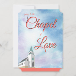 Wedding Vows Coral Chapel of Love Living Kaart