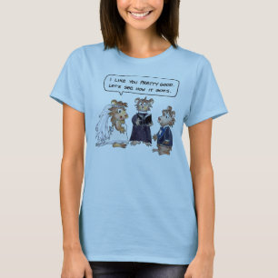 Wedding Vows Hamsters Cartoon Custom T-Shirt