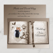 Wedding Vows Renewal Aangepaste fotouitnodiging Kaart (Voorkant / Achterkant)