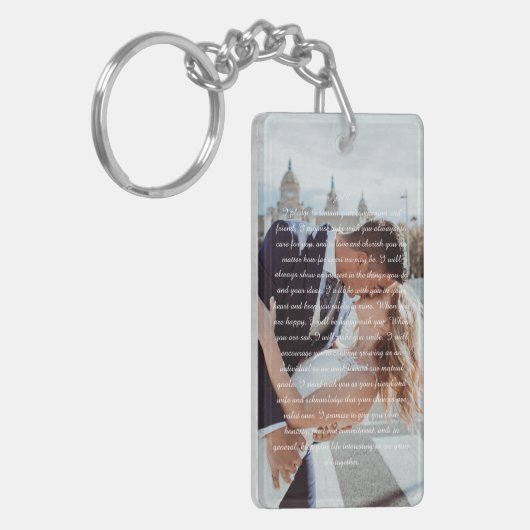 Wedding Vows Sleutelhanger (Voorkant Links)