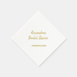 Wedding Vrijgezellenfeest Party Napkins Hashtag Go Servet