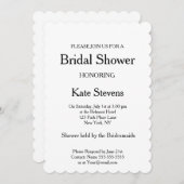 Wedding Vrijgezellenfeest Plain Invitation Kaart (Voorkant / Achterkant)