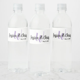 Wedding Water Fles Label 001 Waterfles Etiket