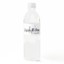 Wedding Water Fles Label 001