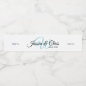 Wedding Water Fles Label 006 Waterfles Etiket (Enkel label)