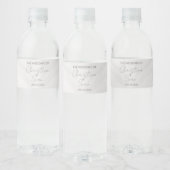 Wedding Water Fles Label Set Waterfles Etiket (Flessen)