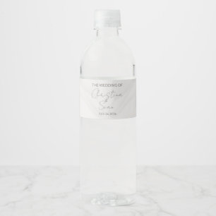 Wedding Water Fles Label Set Waterfles Etiket