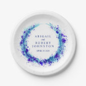 Wedding waterverf blue met bord  (Voorkant)