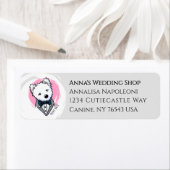 Wedding Website Adreslabel Etiket (Insitu)