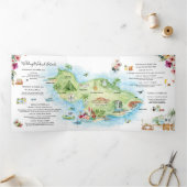 Wedding Weekend | Maui, Hawaii Tri-Fold Invitation (Intérieur)