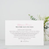 Wedding Weekend Paris Evenementenkaart - CUSTOM vo (Staand voorkant)