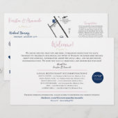 Wedding Weekend Welkomstkaart Kaart - voor Kierste (Voorkant / Achterkant)