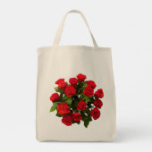 Wedding Welcome Bag Red Roses Design Tote Bag (Achterkant)