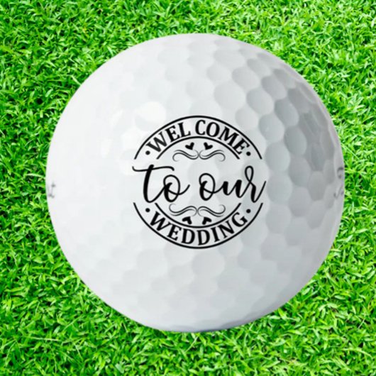  Wedding Welcome   Golfballen