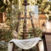 Wedding Welcome Modern Handwriting Heart