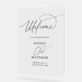 Wedding Welcome Script Sign (Angle)