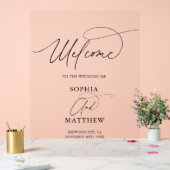 Wedding Welcome Script Sign (Mariage)