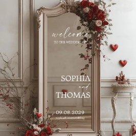 Wedding Welcome Sign Mirror Decal