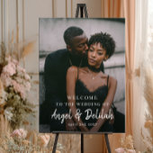 Wedding Welcome Sign Poster with Photo