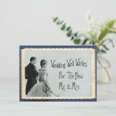 Wedding well wenst advies Bride Groom Informatiekaartje (Staand voorkant)