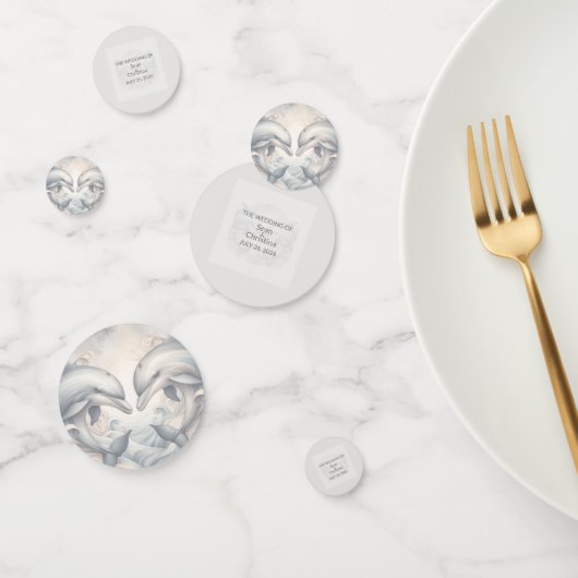 Wedding Whimsy Dolphins Tafel Confetti (Groep)