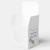Wedding White Ribbon Heart Bedankdoosjes (Geopend)