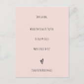 Wedding Will You Be My Bridesmaid Invitation Card (Devant)