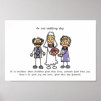 Wedding Wish for Bride's Parents Poster