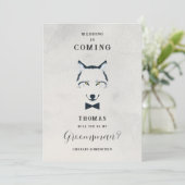 Wedding Wolf Groomsman Grey Shades Proposal (Staand voorkant)