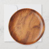 Wedding Wood Cut Unique Custom Invitation (Dos)