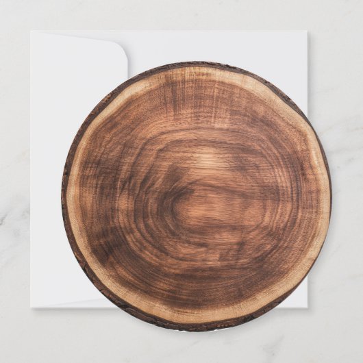 Wedding Wood Cut Unique Custom Invitation (Dos)