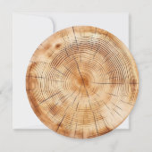 Wedding Wood Cut Unique Custom Invitation (Dos)