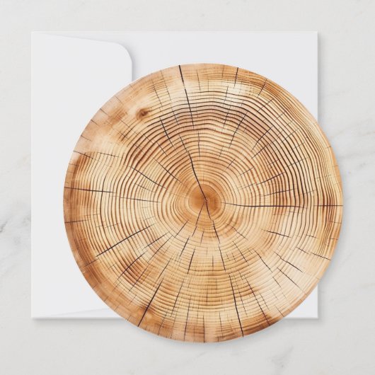 Wedding Wood Cut Unique Custom Invitation (Dos)