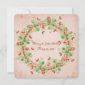 Wedding Wreath Vow Renewal Kaart (Voorkant)
