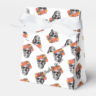 WeddingFavour Box Skull Art tot de dood ons deelne Bedankdoosjes