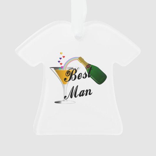 Weddings Beste man Ornament (voorkant)