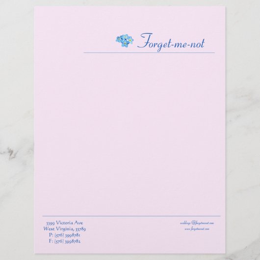 Weddings Company Letterhead Persoonlijk Briefhoofd (Voorkant)