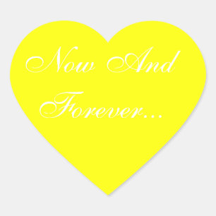 Weddings Invite Yellow Hart Sticker