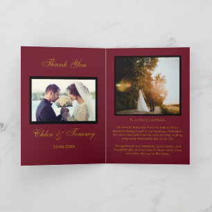 Weddings Red Gepersonaliseerd Bedankt kaarten