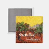 Weddings, Vincent van Gogh Olive Trees Magneet (Voorkant / Achterkant)