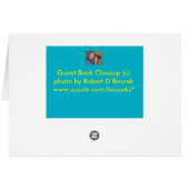 WEDDINGSKAART WEDDING Day Guest Book Closeup (Achterkant Horizontaal)